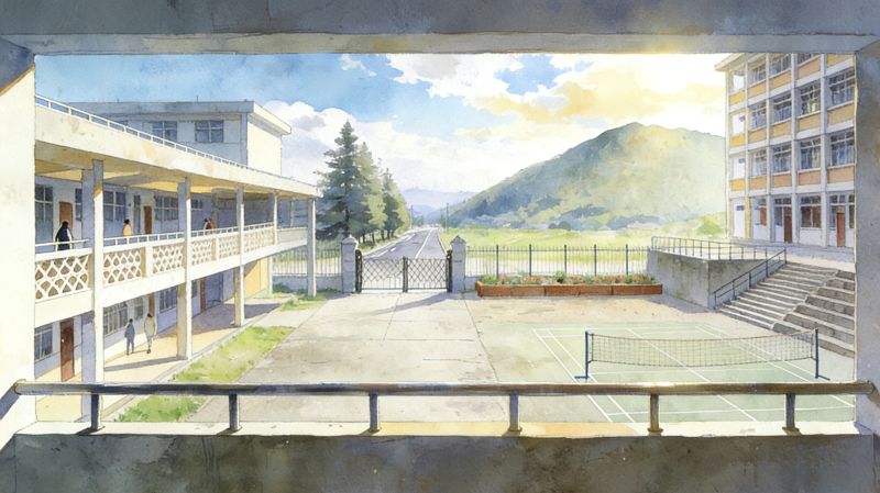 三十年前午后的校园