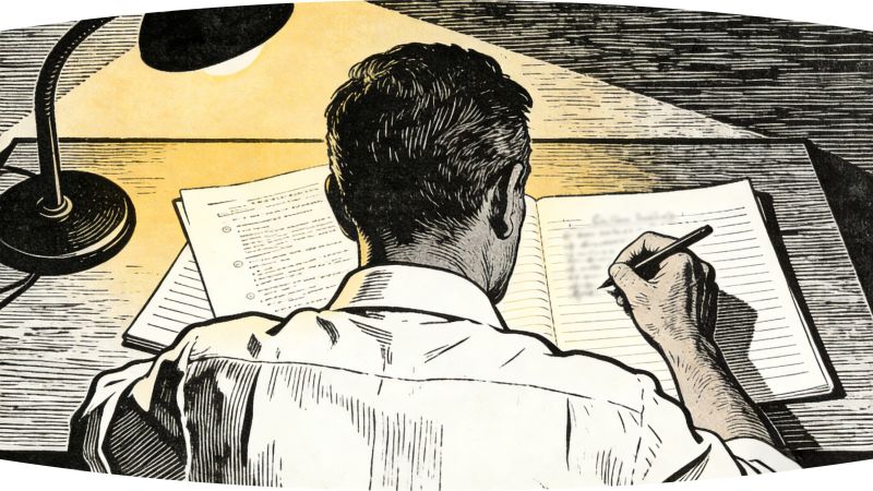 抄抄写写的中年人 抄抄写写的中年人